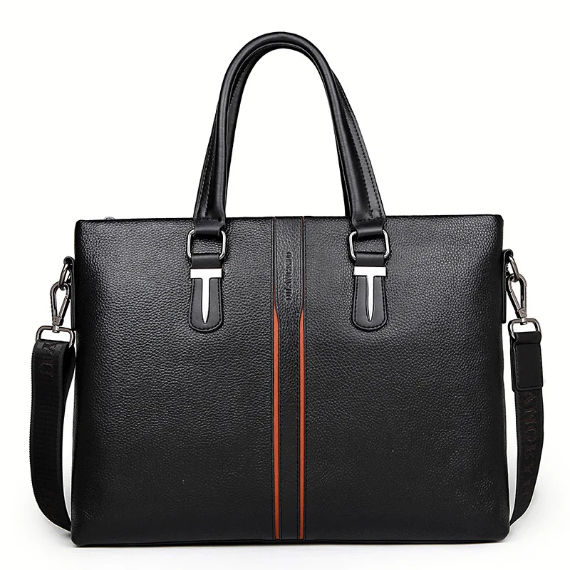 

MEN'S Real-leather Bag Full-grain Leather MEN'S Handbag MEN'S Business Bag Cross Leather Briefcase Crossbody Bag