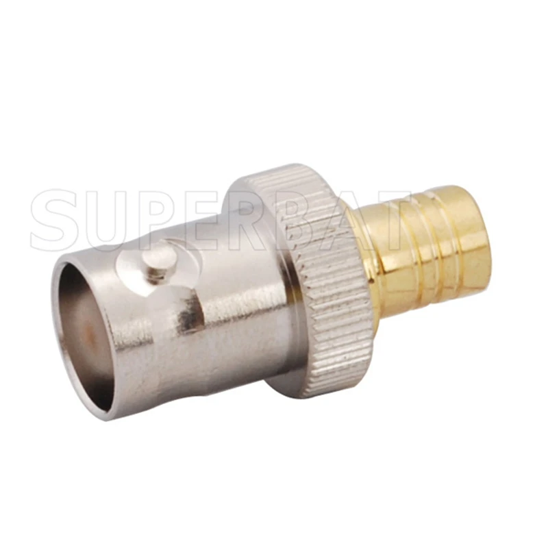 SMB to BNC Coaxial Adapter Straight RF Connector for Electronics