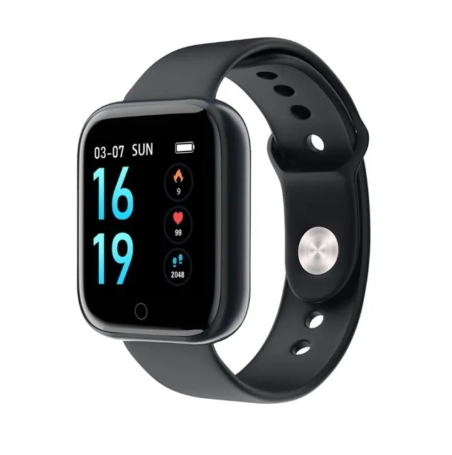 Silicone Black Женские водонепроницаемые Смарт-часы P70 P68 Plus Bluetooth Smartwatch для Apple IPhone Xiaomi монитор сердечного ритма фитнес-трекер - Цвет: Silicone Black