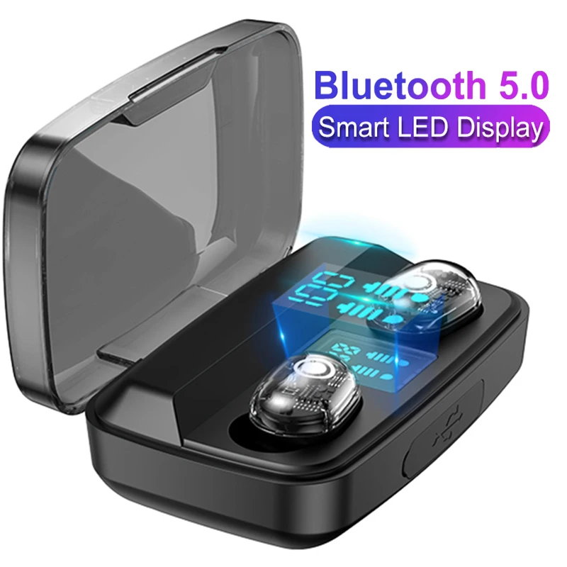M13C Bluetooth наушники V5.0 Беспроводной HD стерео Водонепроницаемый 1800 мА/ч Мощность