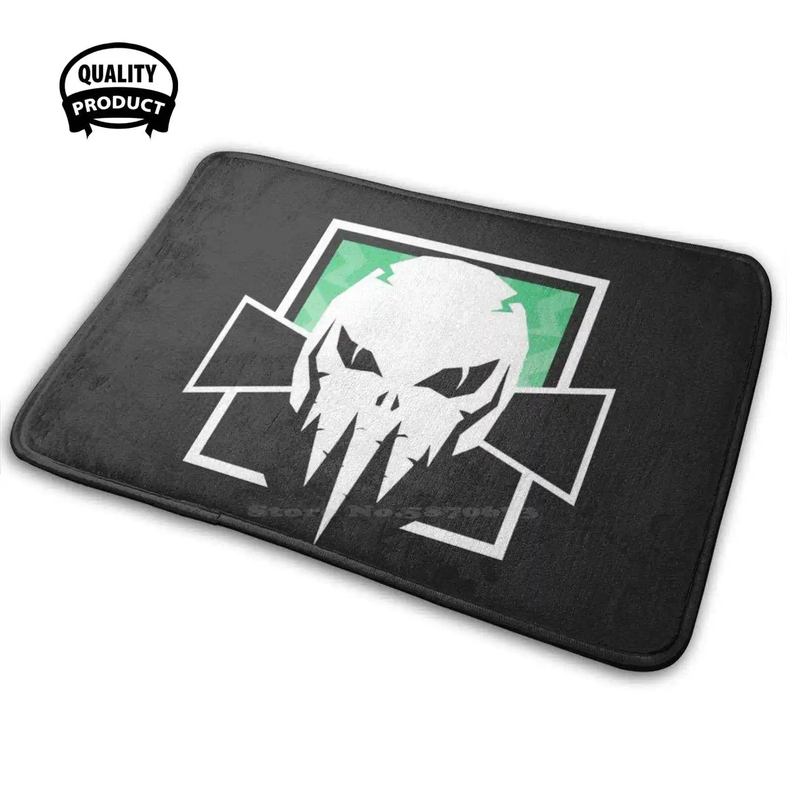 'S Rainbow Six : Siege Logo V9.0 Soft Interessante Room Goods Tappeto Tappeto Rainbow Six Logo Game Fan Art Shooter Pc Xbox