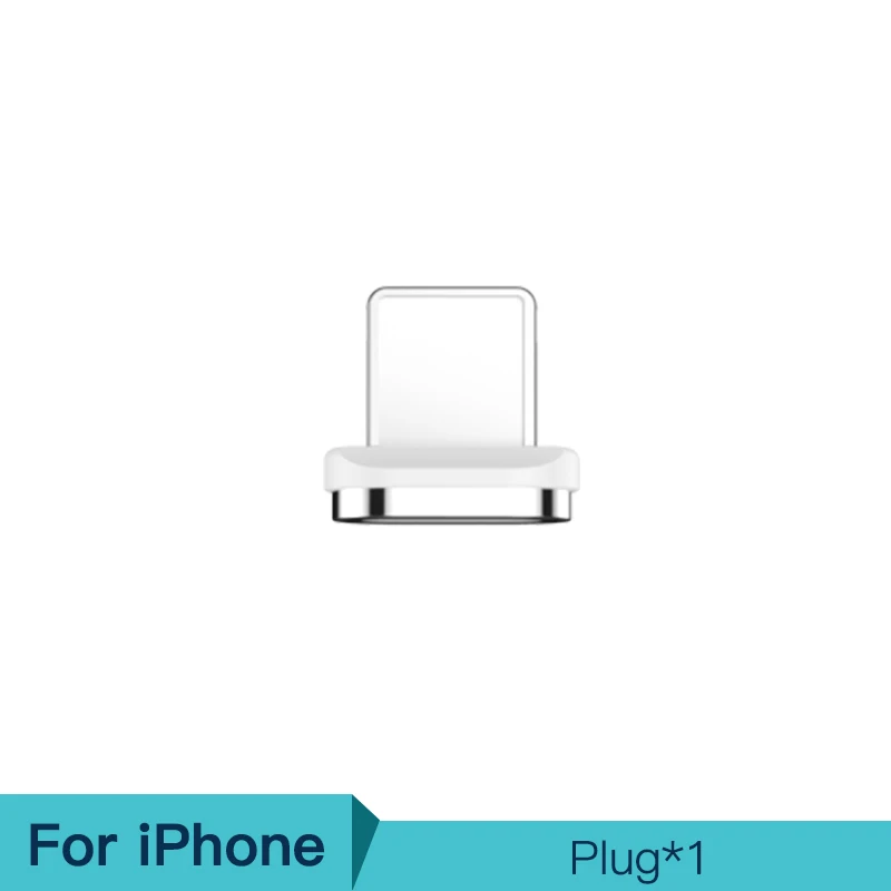 KUULAA Магнитный USB кабель USB C Быстрая зарядка usb type C магнит зарядное устройство Micro USB кабель Быстрая зарядка кабель для мобильного телефона USB шнур - Цвет: For iPhone Plug