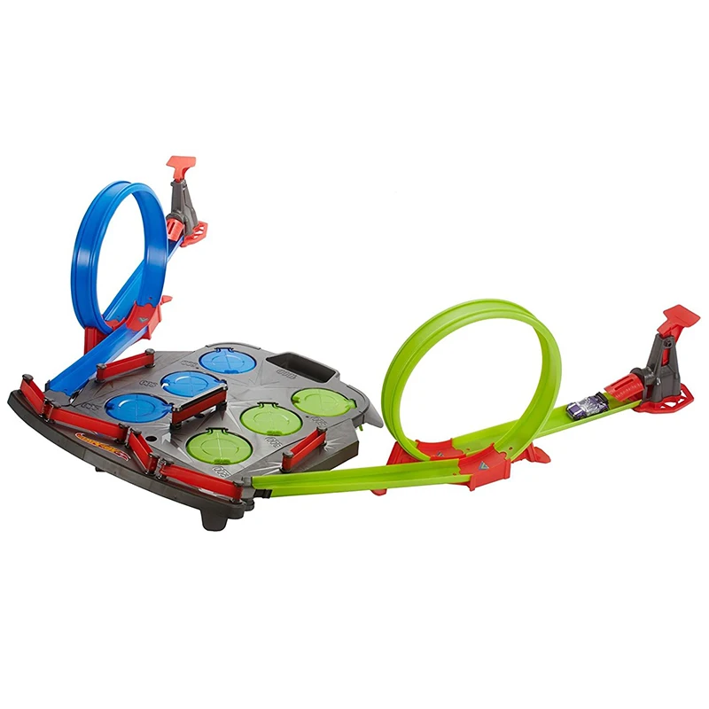 Оригинальная модель гоночного трека Hot Wheels игрушечная круглая прыгающая