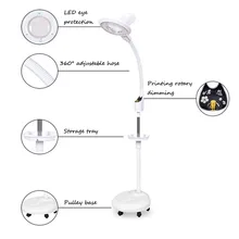 

Multifunctional Dimming LED Cold Light Beauty Lamp Beauty Eyelashes Manicure Shadowless Magnifying Glass Lamp Tattoo Floor Lamp
