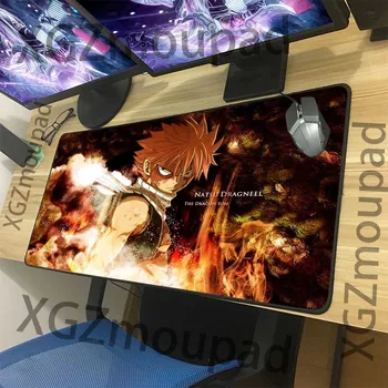 

XGZ Anime Dragon HD Large Computer Desk Mat Black Lock Edge Fairy Tail Custom Fashion Mouse Pad Speed Natural Rubber Non-slip
