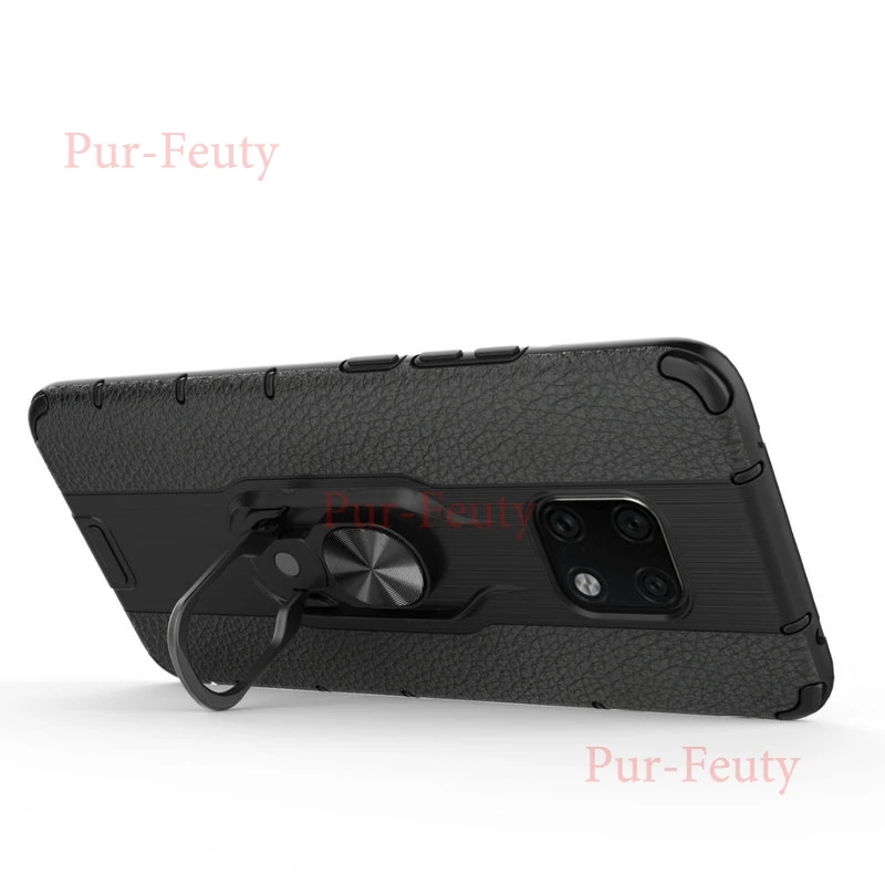 Чехол для huawei mate 20 Pro LYA L09 L29 силиконовый бампер роскошный Броня мягкое магнитное кольцо Броня чехол для mate 20Pro LYA-L09