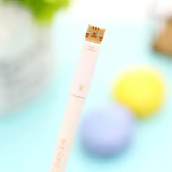 

5pcs/set Lovely Cat Gel Pen Black Color Ink Pens For Students Accessories Office Stationery 0.38mm Supplies Writing School S0B8