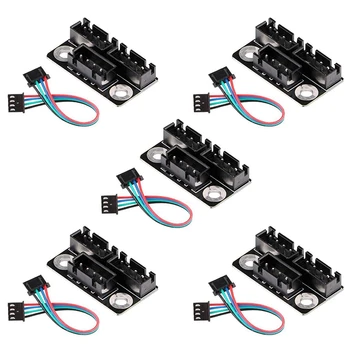 

5 Lots 3D Printer Motor Parallel Module with Adapter Cables for Dual Double 3D Printer Board DIY Parts and Accessories