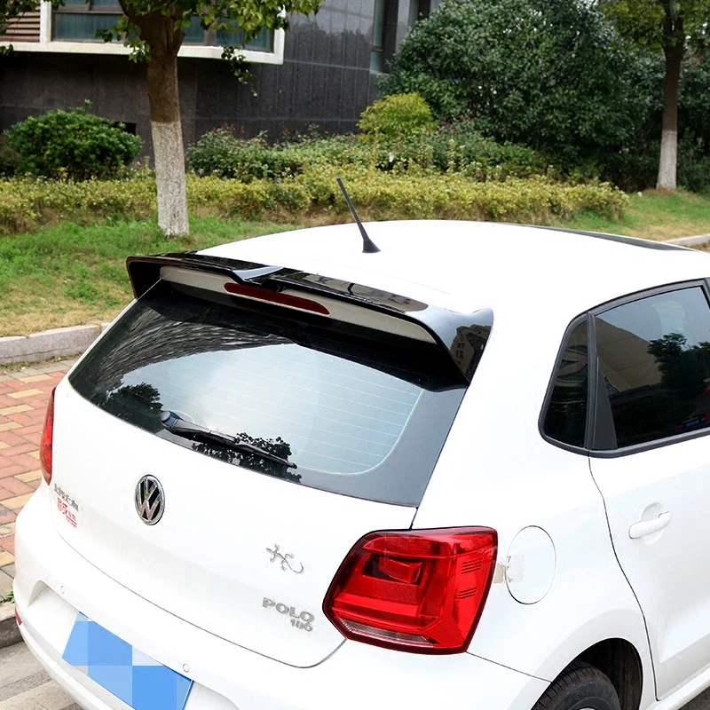 Спойлер ABS высокого качества для Volkswagen Polo 2010 2016 г. праймер или цветной спойлер DIY