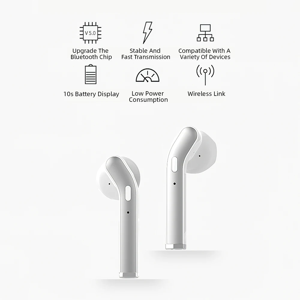 H17T TWS наушники Bluetooth гарнитуры 5,0 Hifi Звук истинные беспроводные стерео Смарт наушники микрофон зарядный чехол сабвуфер для Xiaomi