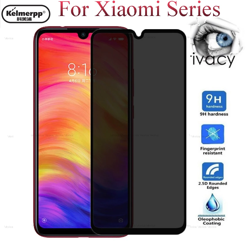 

Anti-Spy Tempered Glass For Xiaomi Redmi 7 K20 Note 7 Pro Mi 9 SE 9T Pro A3 A2 Mi8 Lite CC9E Mix3 Privacy Screen Protector Glass