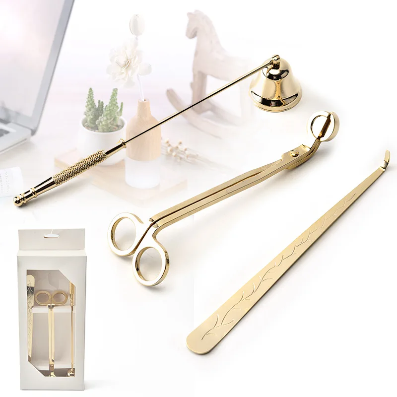 3 шт./компл. роскошный набор аксессуаров для свечей инструмент тушения подсвечник