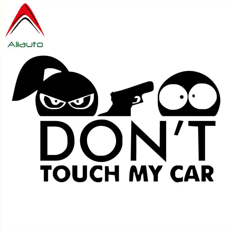 Забавная Автомобильная наклейка Aliauto Don't Touch My Car виниловые аксессуары для