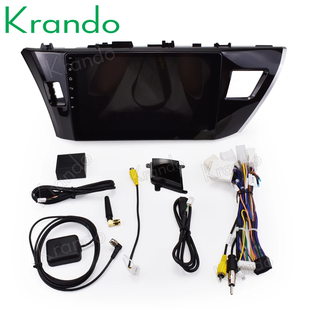 Best Krando Android 8.1 10.1" car radio player for Toyota Corolla 2014-2016 navigation gps multimedia system 5