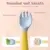 Silicone Spoon for Baby Utensils Set Auxiliary Food Toddler Learn To Eat Training Bendable Soft Fork Infant Children Tableware 5