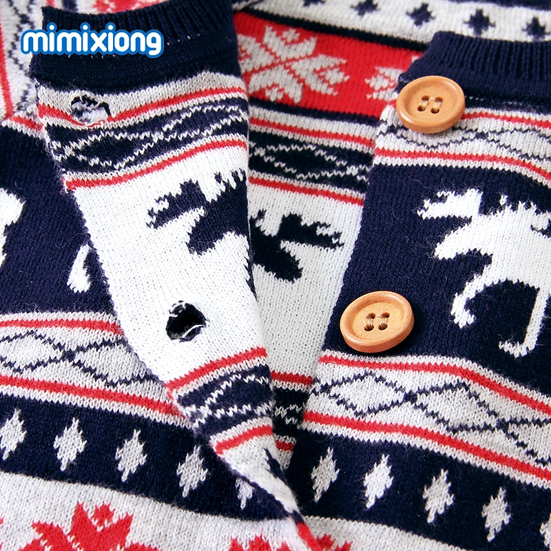 Baby Rompers Christmas Autumn Long Sleeve Newborn Boys Girls Jumpsuits Winter One Piece Toddler Knitted Overalls Cotton Kid Wear