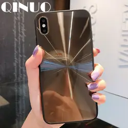 QINUO 3D кристалл CD лазерный чехол для iPhone XR X Xs Max Блестящий Бриллиант призма для iPhone 6 6s 7 8 Plus Telefon kilifi чехол Funda