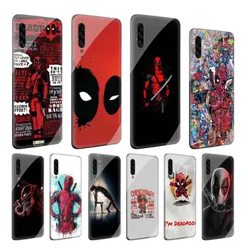 

Marvel Deadpool Tempered Glass Case For Samsung Galaxy A10 A30 A40 A50 A70 A51 A71 A81 A20S J4 J6 Plus Couqe Cover