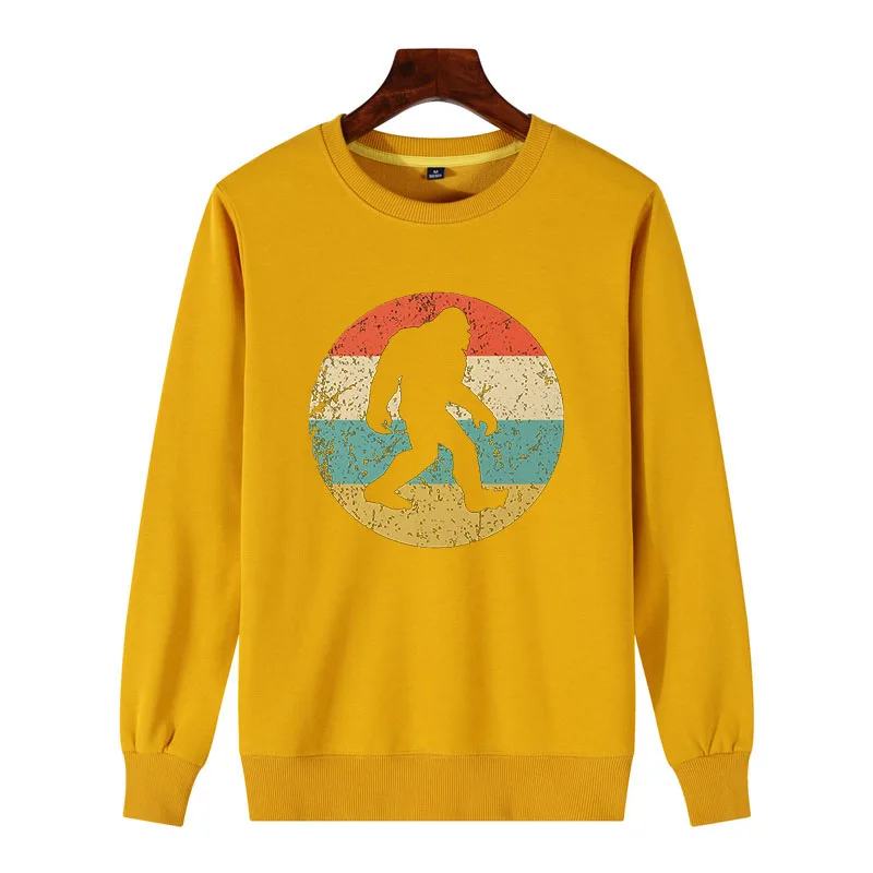 81821 Earth yellow Женская толстовка с принтом Bigfoot GONE SQUATCHIN Sasquatch Чемпион элегантная Толстовка Новинка хлопок Новинка Повседневная Уличная одежда - Цвет: 81821 Earth yellow