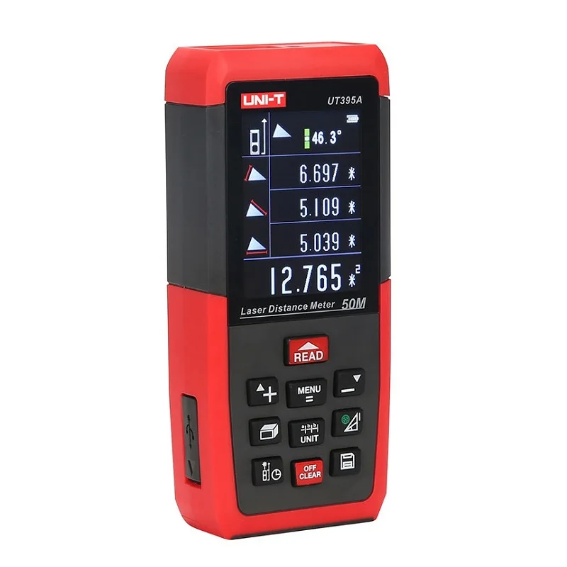 UNI-T UT395A UT395B UT395C лазерный дальномер 50 м~ 120 м дальномер с 2МП объективом лучшая точность USB данных экспортный ПК программное обеспечение