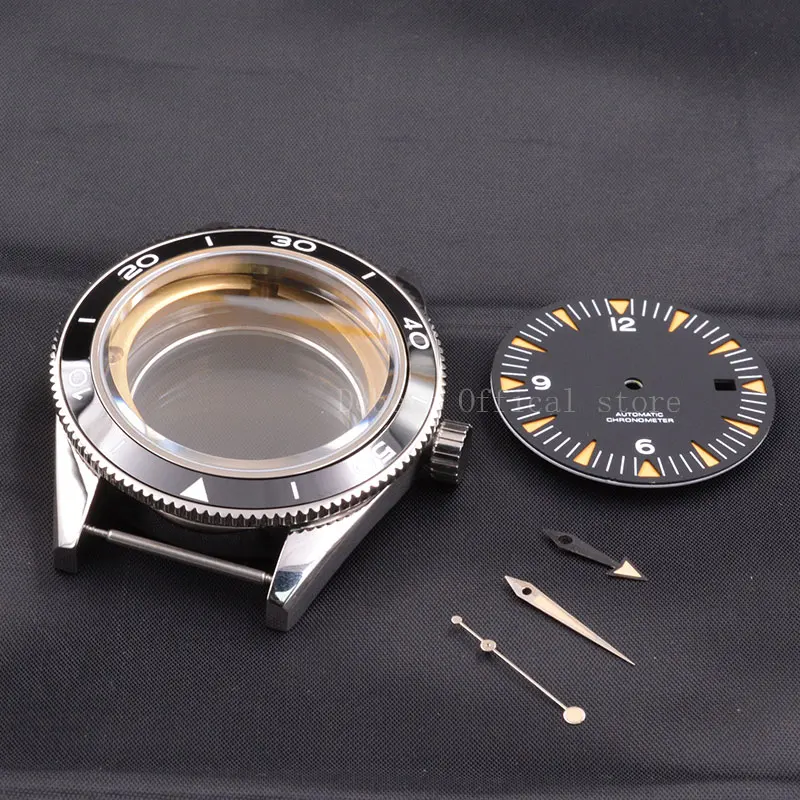 41 мм керамический ободок Men's316 SS чехол для часов Miyota 8205/8215, ETA 2836, DG2813/3804 водонепроницаемые механические наручные часы