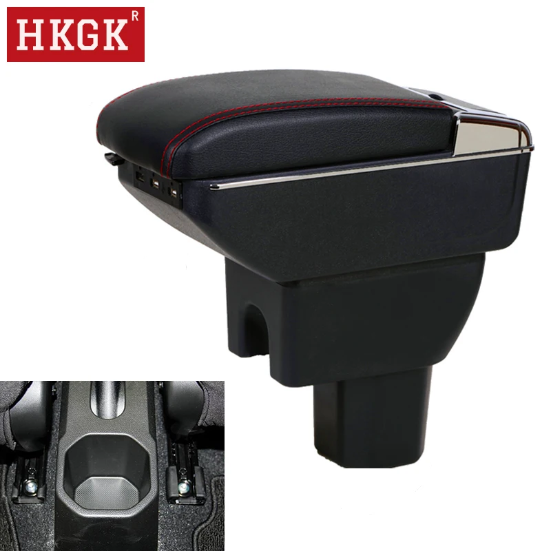 

For Suzuki Ignis armrest box Dual Layer retractable Storage Box with Ashtray USB Interface Car interior modification accessories