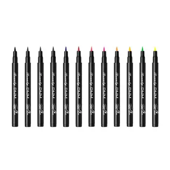 

1pc 12 Colors Matte Waterproof Liquid Eyeliner Pencil No Dizzy Eye Liner Pen Cosmetics Eye Makeup Beauty Essentials Long-lasting