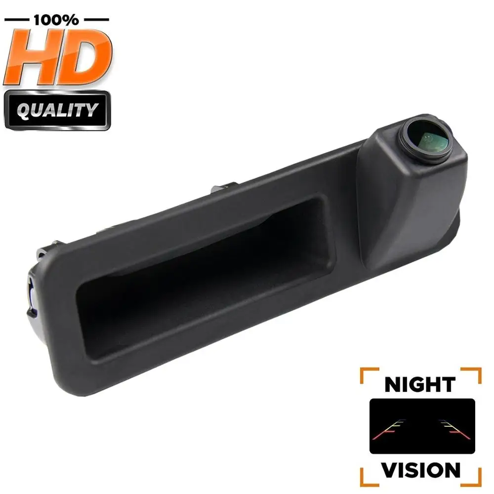 

HD 1280*720P Handle Backup Camera for BMW X1 F48 F49 X3 G08 3er F34 G20 G28 5er G30 G38 2018-2020, Rear View Night Vision Camera