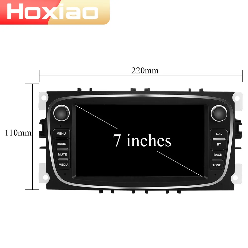 2 Din автомагнитола Android для Ford Focus S-Max Mondeo 9 Galaxy YC-Max WiFi FM RDS DAB tv мультимедийный плеер навигация