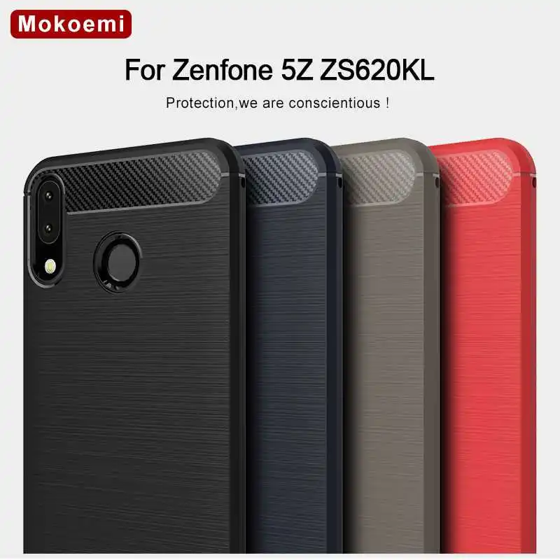 Модный Ударопрочный Мягкий силиконовый чехол Mokoemi 6 2 дюйма для Asus Zenfone 5Z ZS620KL