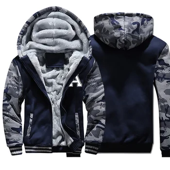 

Men 2019 Winter Brand New Casual Warm Thick Fleece Jacket Parkas Men New Luxury Outwear Windproof Hat Parkas Coat Men