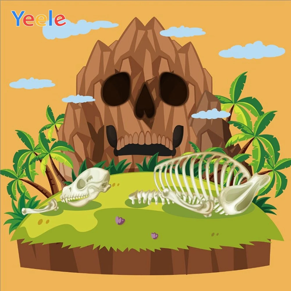 

Yeele Halloween Backdrop Mountain Island Skeleton Newborn Baby Shower Portrait Vinyl Photography Background For Photo Studio