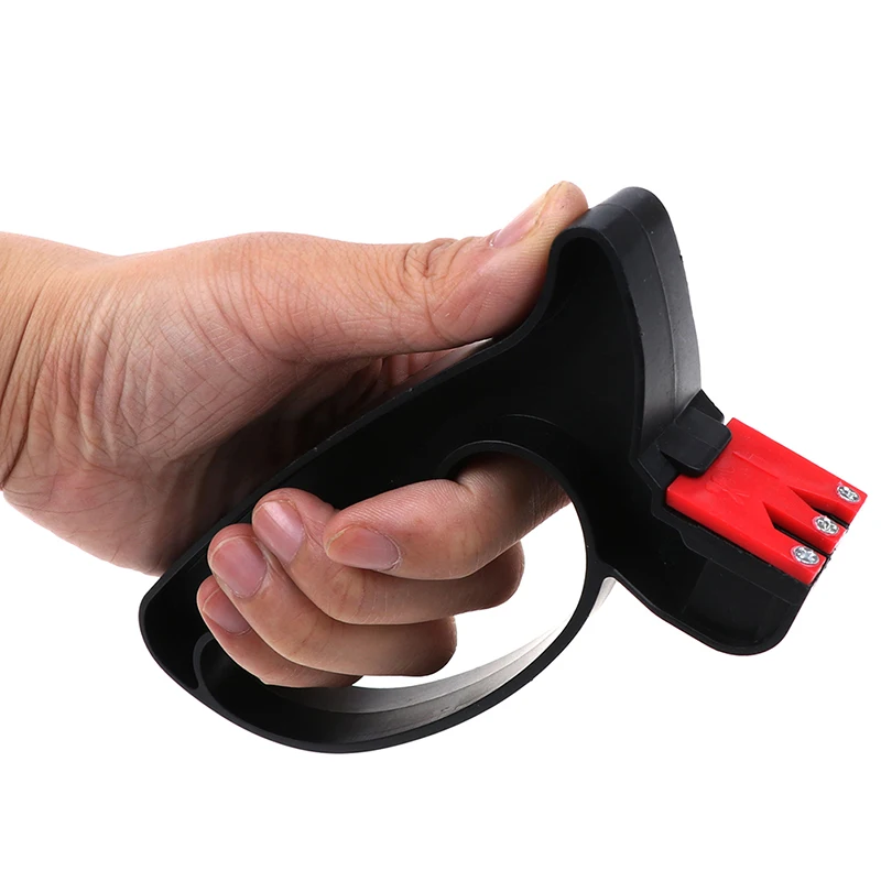 1PC New Hot 2 In 1 Handheld Knife Scissor Blade Knife Sharpener Sharpening Cooking Tools Wholesale
