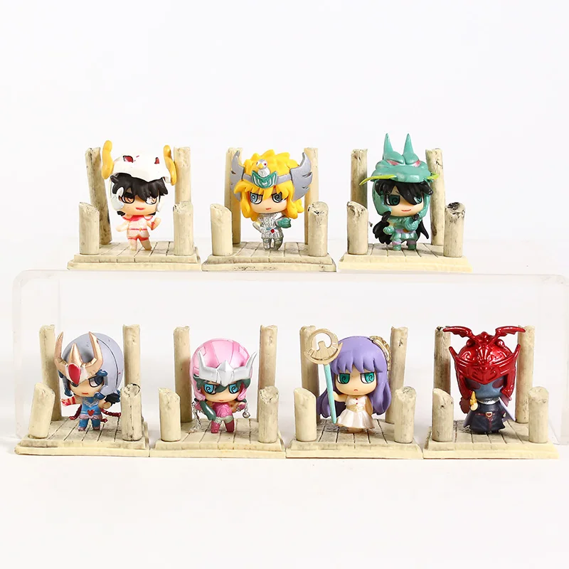 Аниме Saint Seiya Egg Box Q версии Золотой Зодиак ПВХ экшн Фигурки игрушки 7