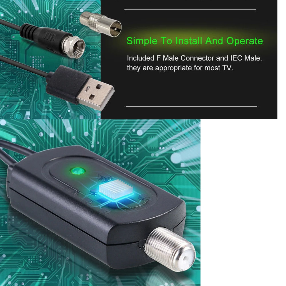 960 миля диапазонная антенна ТВ цифровая HD HDTV 1080p Skywire 4K антенна усиленная Горячая