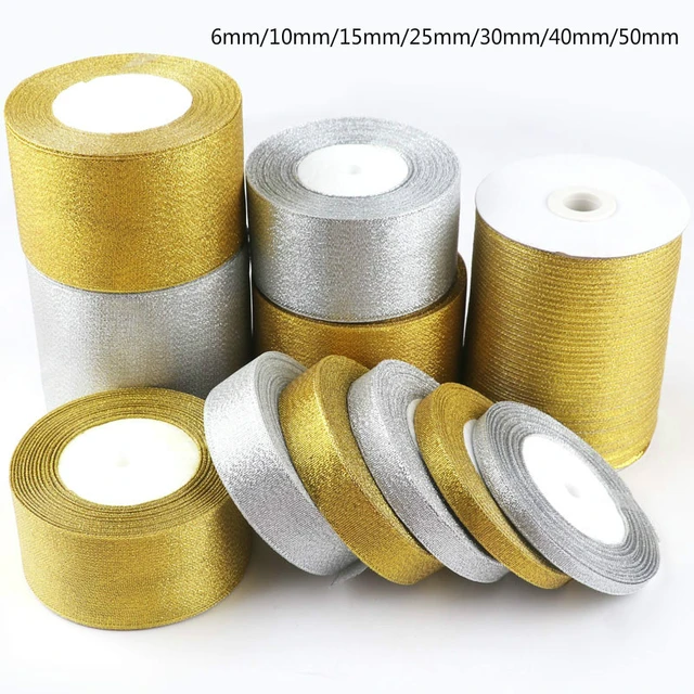 Golden Satin Ribbon 15mm  Silk Ribbons - 6mm 10mm 15mm 20mm 25mm 40mm 50mm  Silk - Aliexpress
