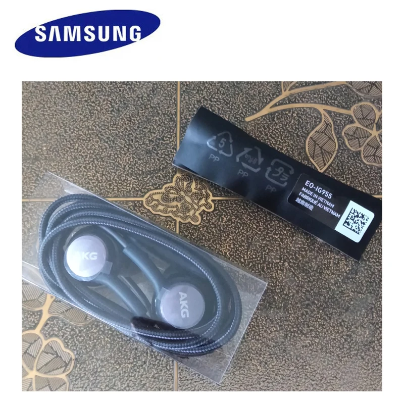 Наушники samsung EO-IG955 3,5 мм наушники-вкладыши с микрофоном Проводная гарнитура для huawei samsung Galaxy S8 S9 с подарком