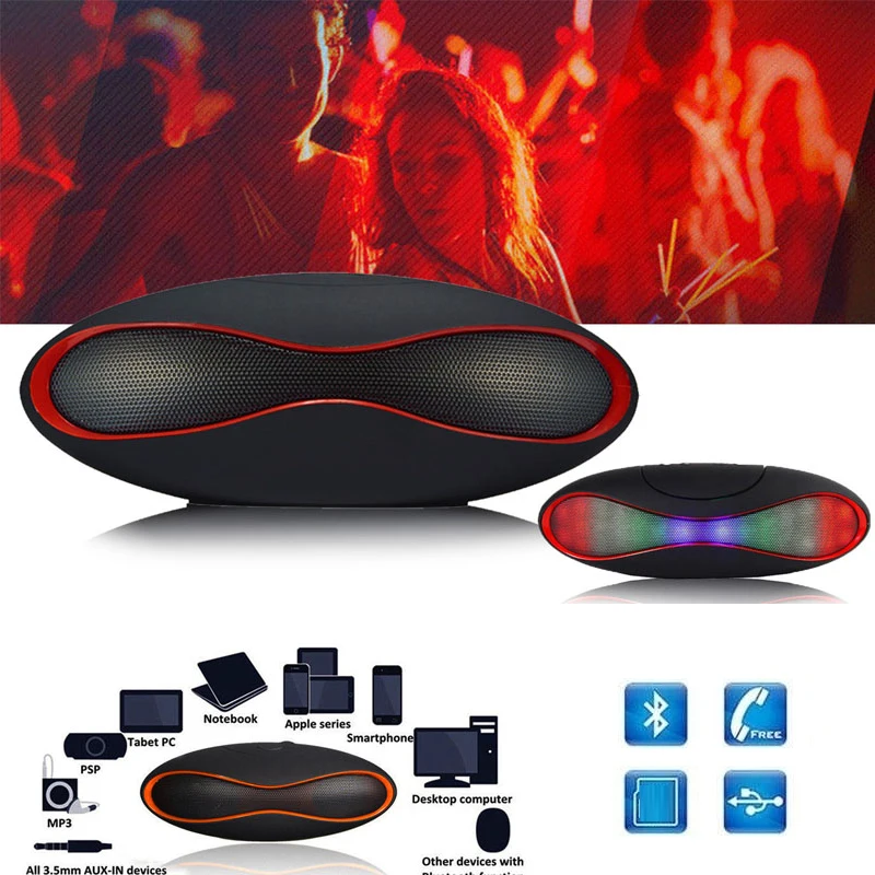 Мини стерео Беспроводная Bluetooth-колонка портативная 3D Звуковая система
