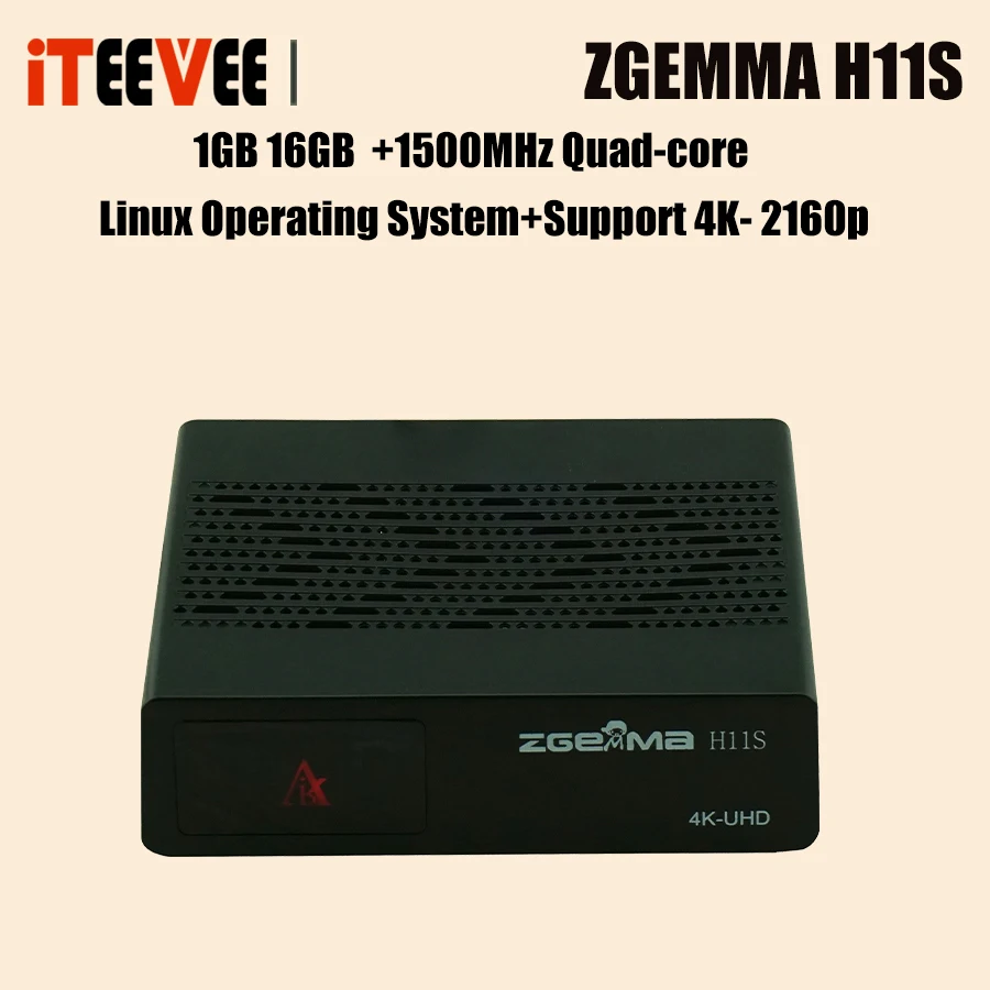 1PC ZGEMMA H11S 4K UHD 2160P Satellite TV Receiver with DVB-S2X &amp Linux System IPTV Box HDMI 2.0 USB2.0 | Электроника