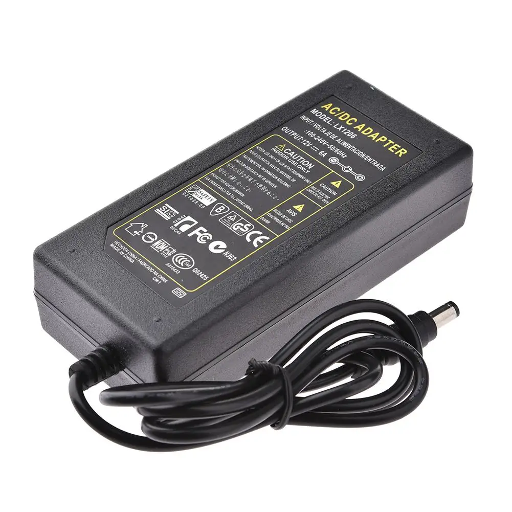 

12V 3A/4A/6A Power Supply Adapter Transformer LED Strip Light Charger Lighting LED Driver Switch