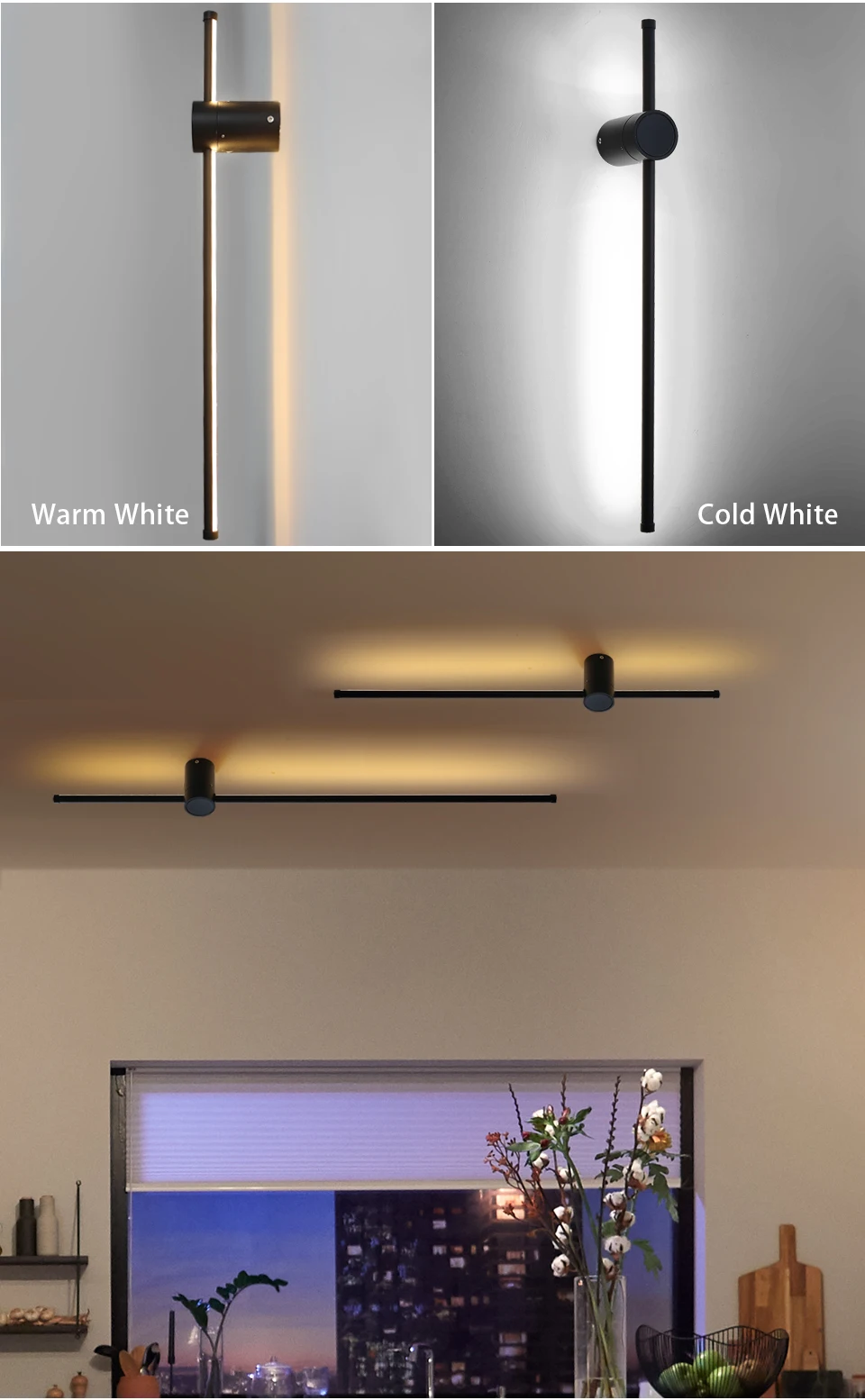 samsung backlight Modern LED Wall Lamp Long LED Wall Light Indoor Lighting Bedroom Living Room Sofa Background Home Decor Wall Sconce Bedside Lamp tv led strip