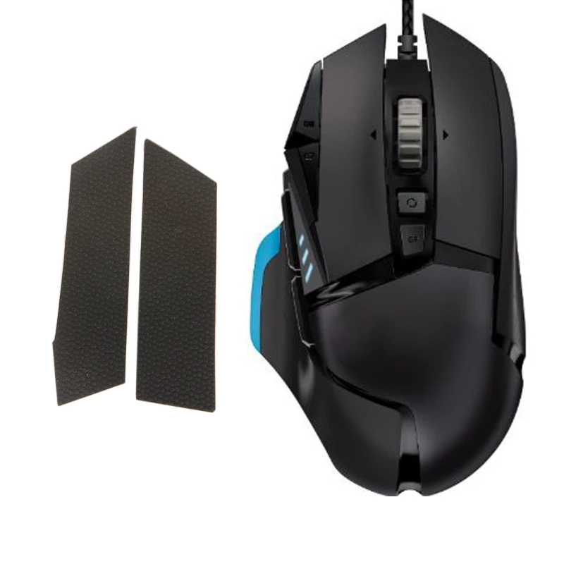 Logitech G502 마우스 용 땀 방지 스티커 마우스 스케이트의 측면에 1 세트