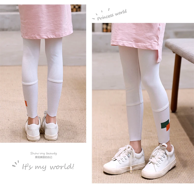 Fashion autumn cotton girls kids leggins Girls Pencil Pants Kids Leggings children Trousers Outwear with bow 0-6Y