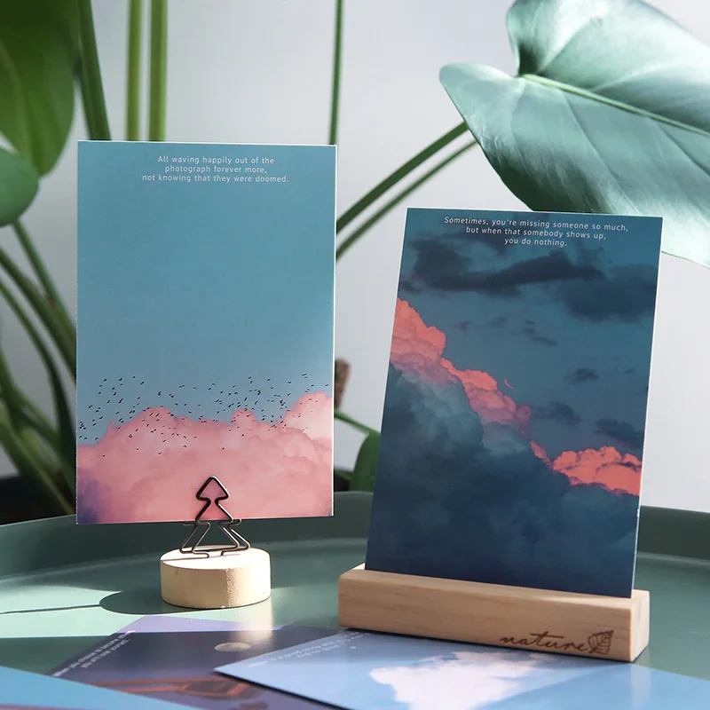 30 Pcs/Set Moonrise Kingdom Series Postcard INS Style Scenery Greeting Cards Message Blessing Card Gift Stationery