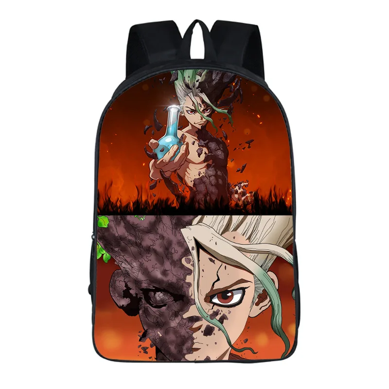 Аниме Dr. STONE Ishigami Senku хром Косплей conviviality фестиваль играет для взрослых мальчиков и девочек одежда на молнии дышащая сумка на плечо - Цвет: Бургундия