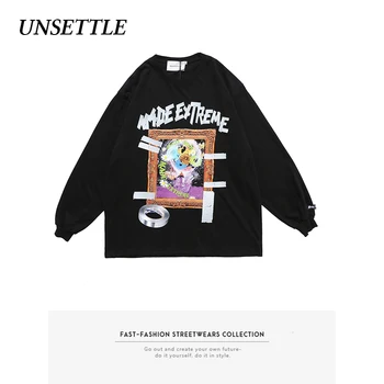 

Autumn Oversized Long Sleeve graphic t shirt Harajuku Art Print Men/Women Hip Hop Streetwear T-shirts Fashion Cotton Male Tops