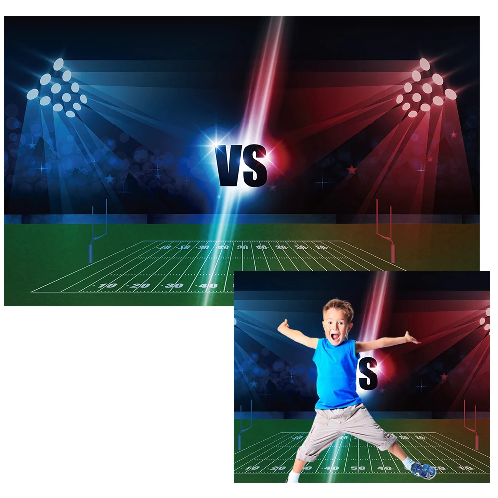 Rugby Birthday Party Backdrop Boy Football Photography Background Dessert Table Scene Setter Wall Banner Portrait Studio Poster |