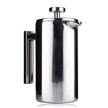 

New 350ML Stainless Steel Insulated Coffee Tea Maker with Filter Double Wall Safety