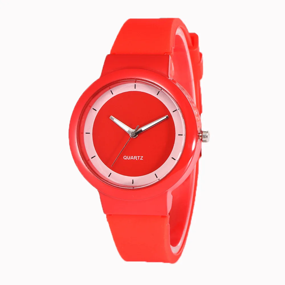 

EBay Foreign Trade Hot Selling Simple Measuring Fashion Silicone Watch Candy-Colored Men And Women Students Couples Quartz Watch
