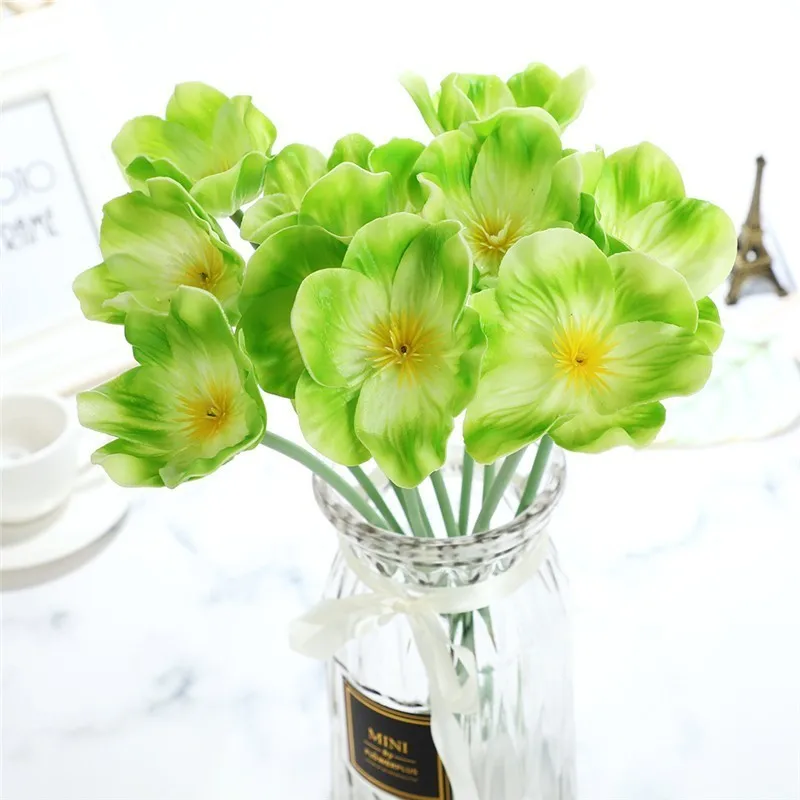 10pcs Simulation Pu Poppy Household Photography Wedding Decorations Fake Flower Feel Bouquet Factory Wholesale Simulation Flower
